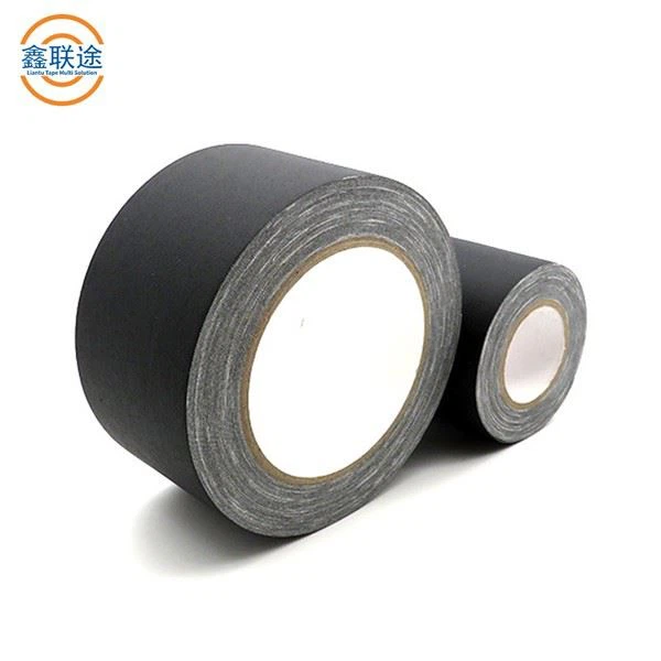 Amazon Hot Sell Non-reflective Heavy Duty Matte Finish Black White Cloth Gaffer Tape For Pro Photography Cable