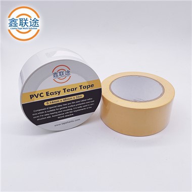PVC Easy Tear páska Brown Bezlepková páska páska ochrany pro nábytek